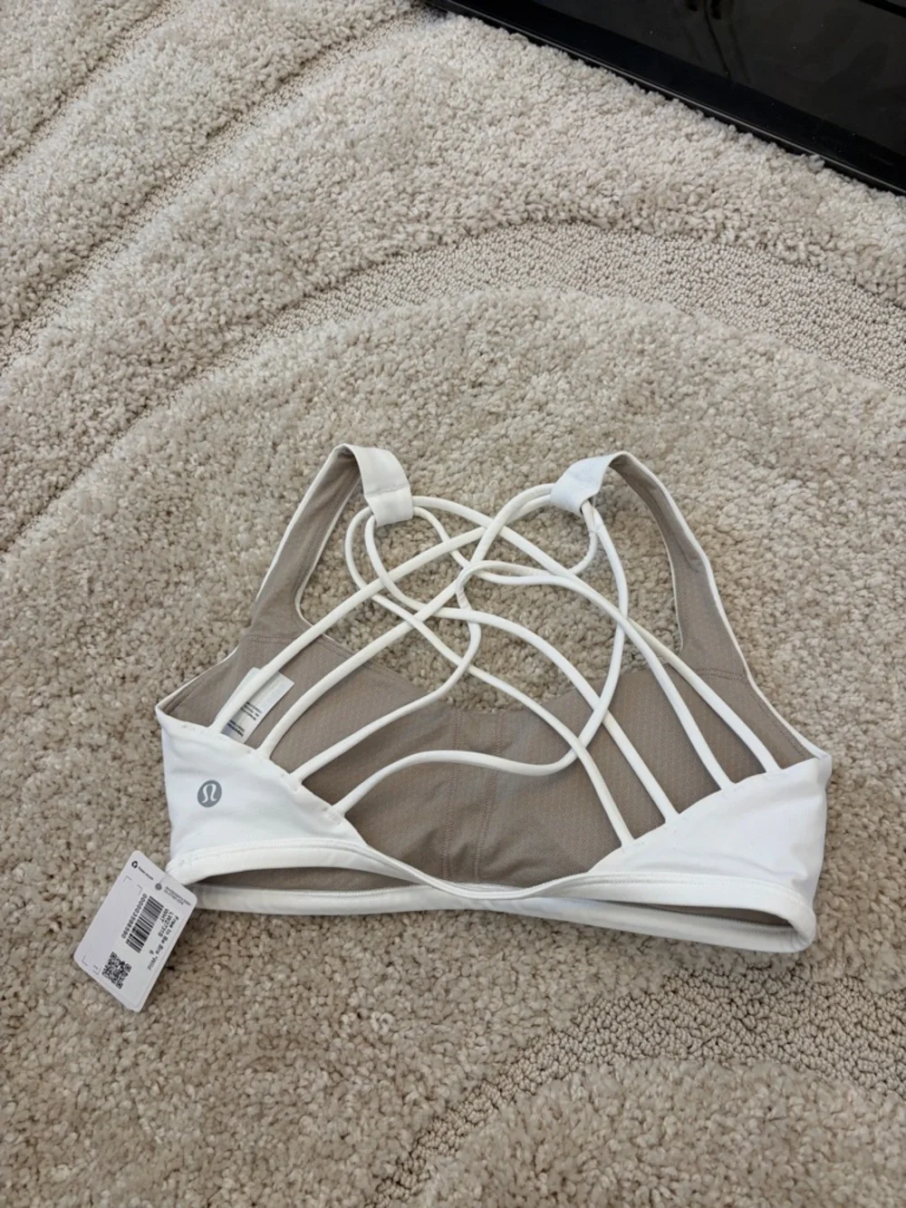 lululemon athletica White Strappy Back Sports Bra - Picture 4 of 6